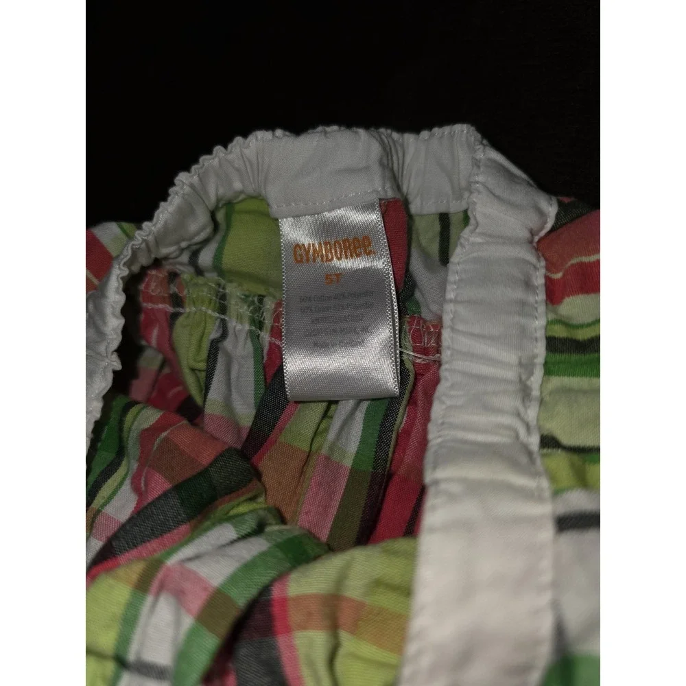 Gymboree palm beach paradise plaid halter dress size 5t